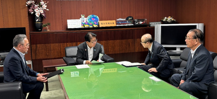 金子大臣と面談の様子